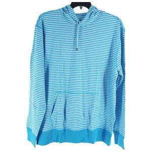 J.Crew Garment-Dyed Slub Cotton Hoodie in Yarn-Dyed Stripe